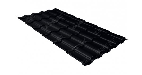 Металлочерепица кредо 0,45 Drap RAL 9005 черный купить в Кирове