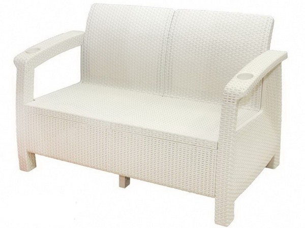 Двухместный диван Yalta Sofa Seаt белый купить в Кирове