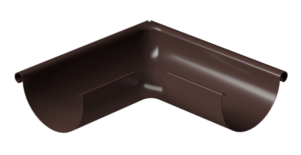 Угол внешний 90° D125 Döcke STAL PREMIUM Шоколад, (RAL 8019) купить в Кирове