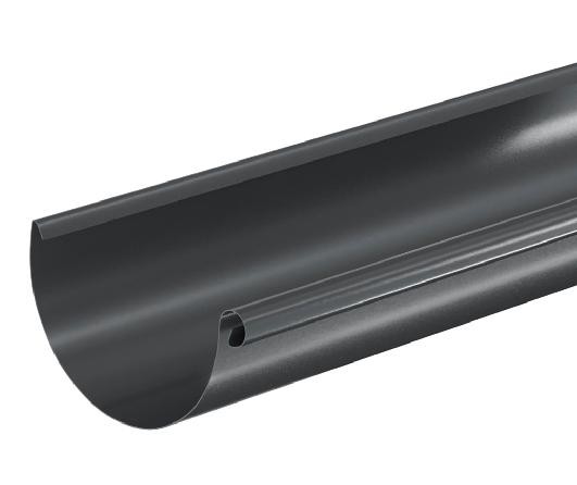 Водосток Aquasistem, система 125x90 - Водосточный желоб 3.00м RAL 7024 Тёмно-серый купить в Кирове