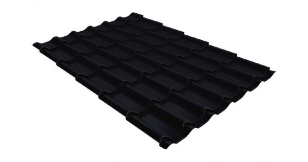 Металлочерепица классик GL 0,5 Velur20 RAL 9005 черный купить в Кирове