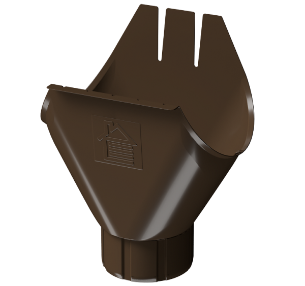 Воронка желоба D125 Döcke STAL PREMIUM Каштан, (RAL 8017) купить в Кирове