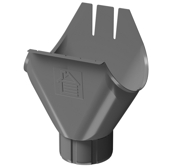 Воронка желоба D125 Döcke STAL PREMIUM Графит, (RAL 7024) купить в Кирове