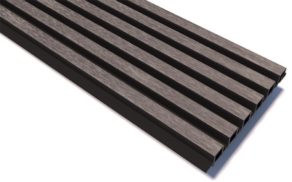 Реечные панели WOODVEX Lines Ultra Smoke gray купить в Кирове