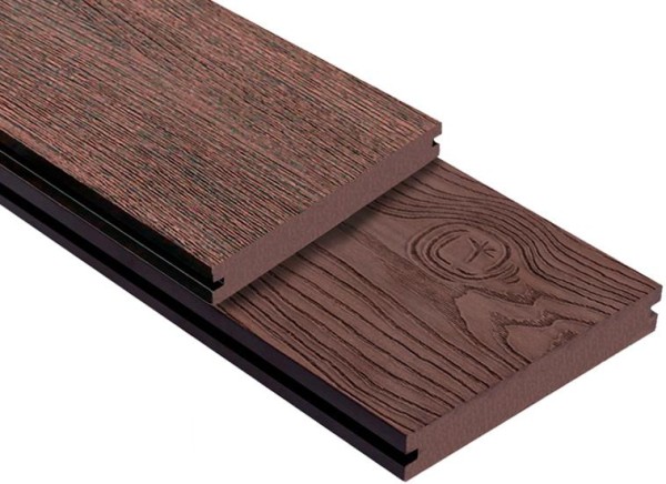 Террасная доска ДПК Outdoor 3D полнотелая STORM/OCEAN BROWN коричневая микс купить в Кирове