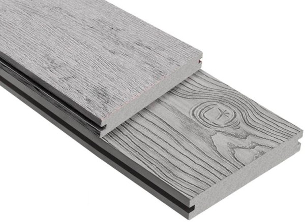 Террасная доска ДПК Outdoor 3D полнотелая STORM/OCEAN GREY серая микс купить в Кирове