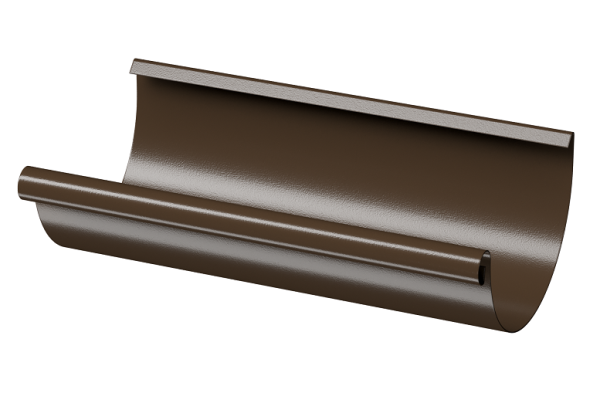Желоб полукруглый D125 3 м Döcke STAL PREMIUM Каштан, (RAL 8017) купить в Кирове