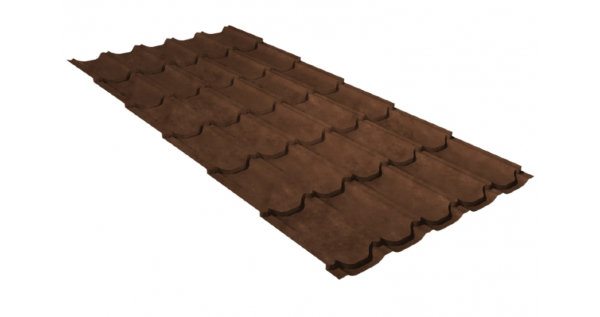 Металлочерепица квинта плюс GL 0,5 Safari Twincolor Brown купить в Кирове