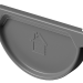 Заглушка желоба D125 Döcke STAL PREMIUM Графит, (RAL 7024) купить в Кирове