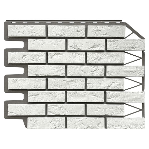 Фасадная панель FineBer, Кирпич Баварский, Белый купить в Кирове