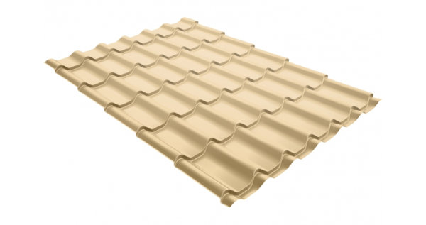 Металлочерепица классик 0,5 Satin RAL 1014 слоновая кость купить в Кирове