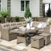 Комплект мебели AFINA плетеной из иск. ротанга AFM-307B Beige купить в Кирове