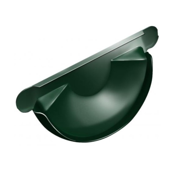 Водосток Grand Line 125x90 – Заглушка желоба RAL 6005 купить в Кирове