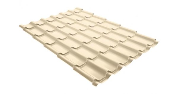 Металлочерепица классик 0,5 Satin RAL 1015 светлая слоновая кость купить в Кирове