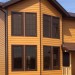 Фиброцементный сайдинг Latonit Красное дерево (RAL 8001/8008) купить в Кирове