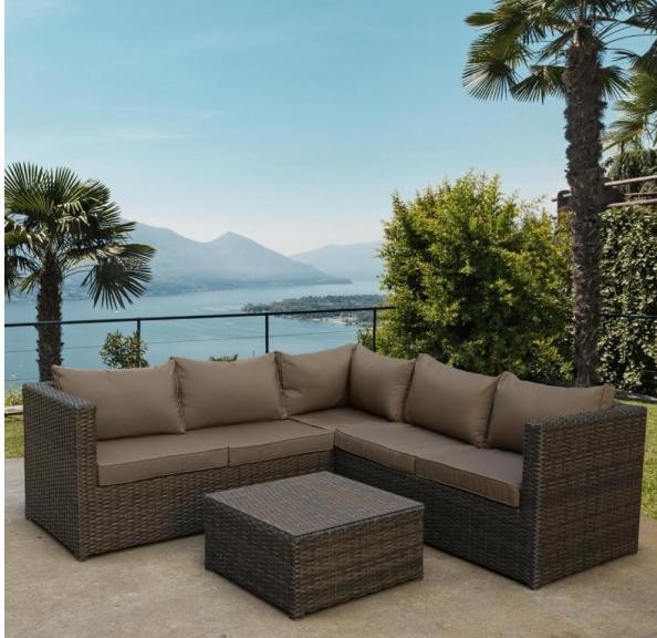 Комплект мебели AFINA плетеной из иск. ротанга YR825A Brown/Beige купить в Кирове