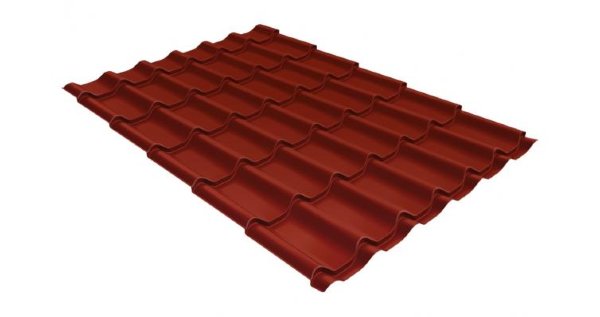 Металлочерепица классик 0,5 Satin RAL 3009 оксидно-красный купить в Кирове
