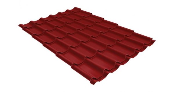Металлочерепица классик 0,5 Satin RAL 3011 коричнево-красный купить в Кирове