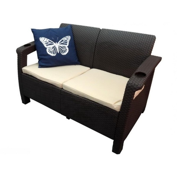 Двухместный диван Yalta Sofa Seаt венге купить в Кирове