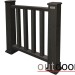 Ограждение из ДПК Outdoor Классик 3D STORM чёрный купить в Кирове
