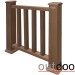 Ограждение из ДПК Outdoor Классик 3D STORM коричневый микс купить в Кирове