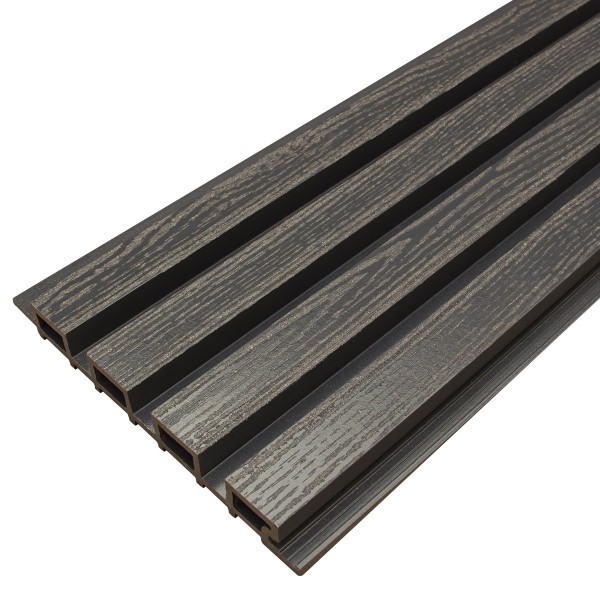 Фасадная доска из ДПК Faynag Wood Рейка Мокрый Асфальт купить в Кирове