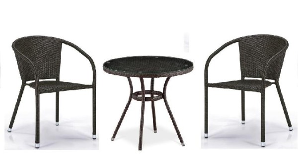 Комплект плетеной мебели AFINA из иск. ротанга Асоль-7 T282ANT/Y137C-W53 Brown 2Pcs купить в Кирове