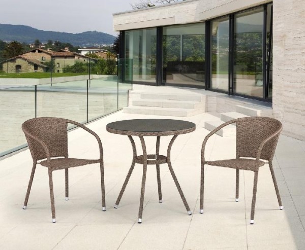 Комплект плетеной мебели AFINA из иск. ротанга T282ANT/Y137C-W56 Light Brown 2Pcs купить в Кирове