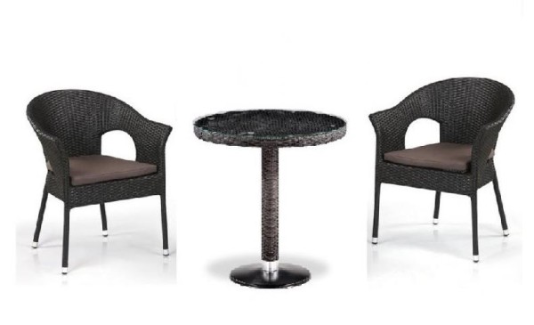 Комплект плетеной мебели AFINA из иск. ротанга T601/Y79A-W53 Brown 2Pcs купить в Кирове
