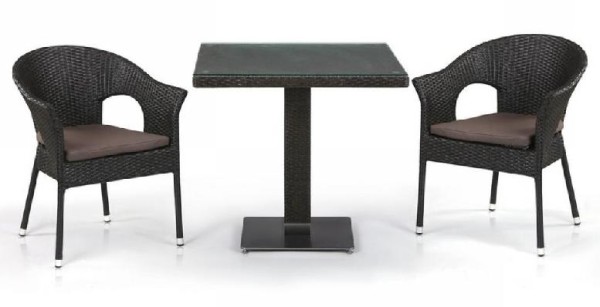 Комплект плетеной мебели AFINA из иск. ротанга T605SWT/Y79A-W53 Brown 2Pcs купить в Кирове
