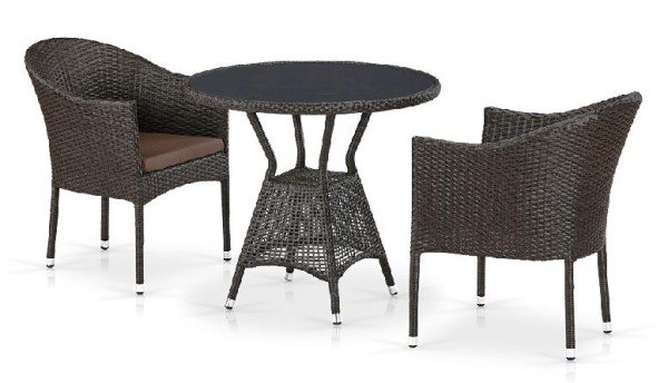 Комплект плетеной мебели AFINA из иск. ротанга T707ANS/Y350-W53 Brown 2Pcs купить в Кирове