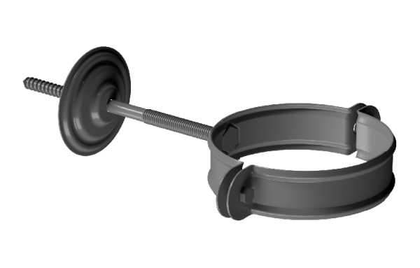 Хомут трубы D90 Döcke STAL PREMIUM Графит, (RAL 7024) купить в Кирове