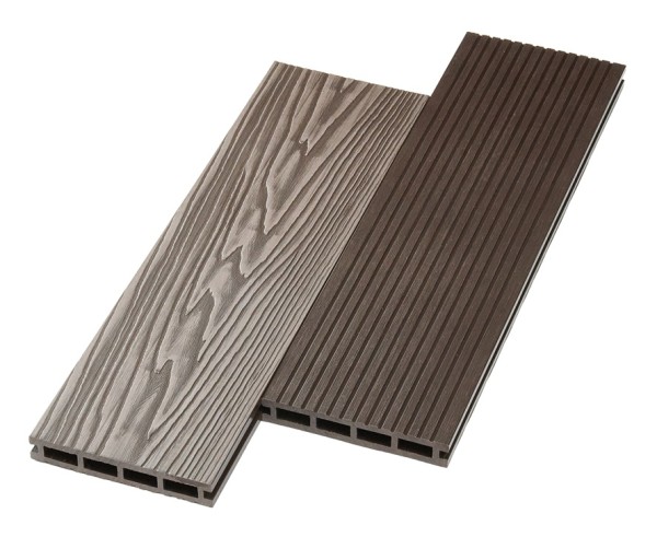 Террасная доска ДПК NanoWood двусторонняя New 3D тиснение + вельвет Венге купить в Кирове