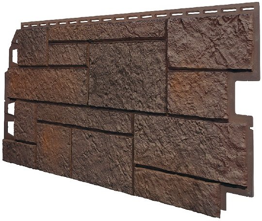 Фасадная панель VOX Sandstone (Сандстоун) темно коричневый купить в Кирове