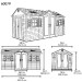 Сарай пластиковый LifeTime 15x8 DD купить в Кирове