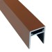 П-профиль Алюминиевый EasyDecking 35x25 Коричневый купить в Кирове