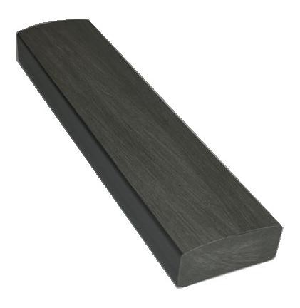 Лавочный брус Ecodecking Некст полнотелый брашированный 70х35 графит купить в Кирове