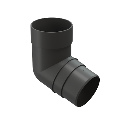 Колено 72˚ для водосточной трубы Docke Premium Графит
