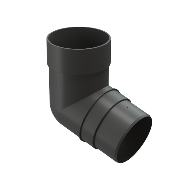Колено 72˚ для водосточной трубы Docke Premium Графит купить в Кирове