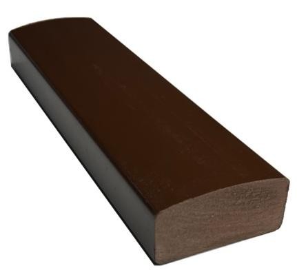 Лавочный брус Ecodecking Некст полнотелый глянцевый 70х35 шоколад купить в Кирове