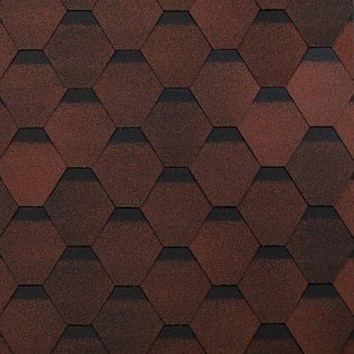 Гибкая черепица Shinglas, коллекция Оптима – Красный купить в Кирове