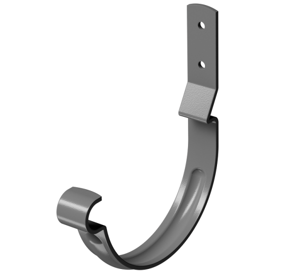 Карнизный крюк короткий (гнутый) D125 Döcke STAL PREMIUM Графит, (RAL 7024) купить в Кирове