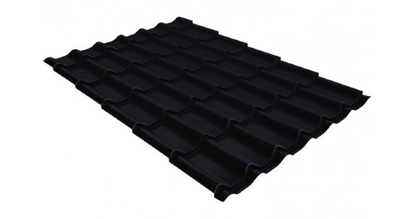 Металлочерепица классик GL 0,5 Quarzit lite RAL 9005 черный купить в Кирове